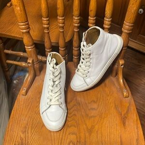 Frye zip up tennis shoes